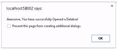 IndexedDB OnSuccess Alert